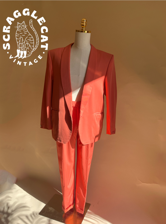 1980’s Coral zoot suit