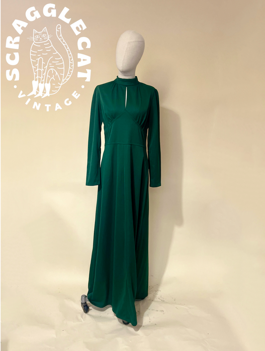 1970’s Emerald dress maxi dress