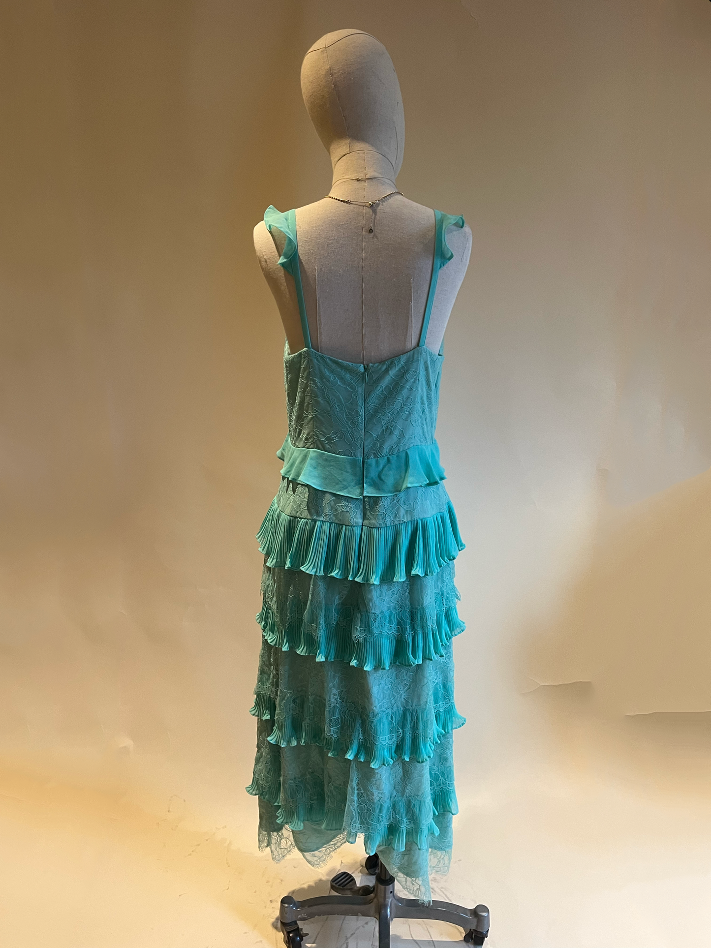 00’s Turquoise frilly dress